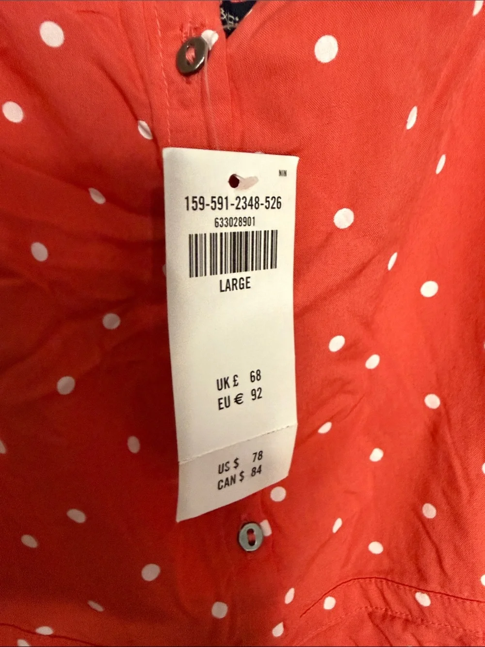 NWT Abercrombie maxi dress Coral Large